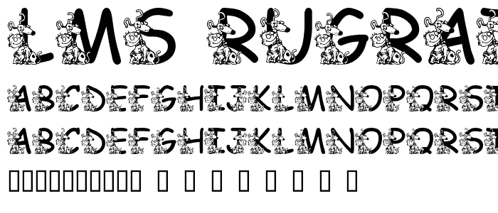 LMS Rugrats Need Love Too font